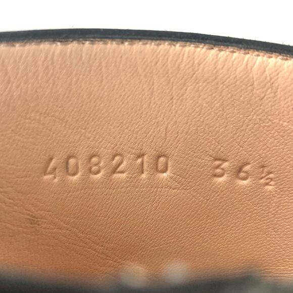 Gucci GG Marmont Fringe Black Suede Ankle Boots 36.5 - Picture 9 of 9